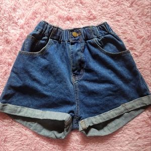 Shein high waist denim shorts